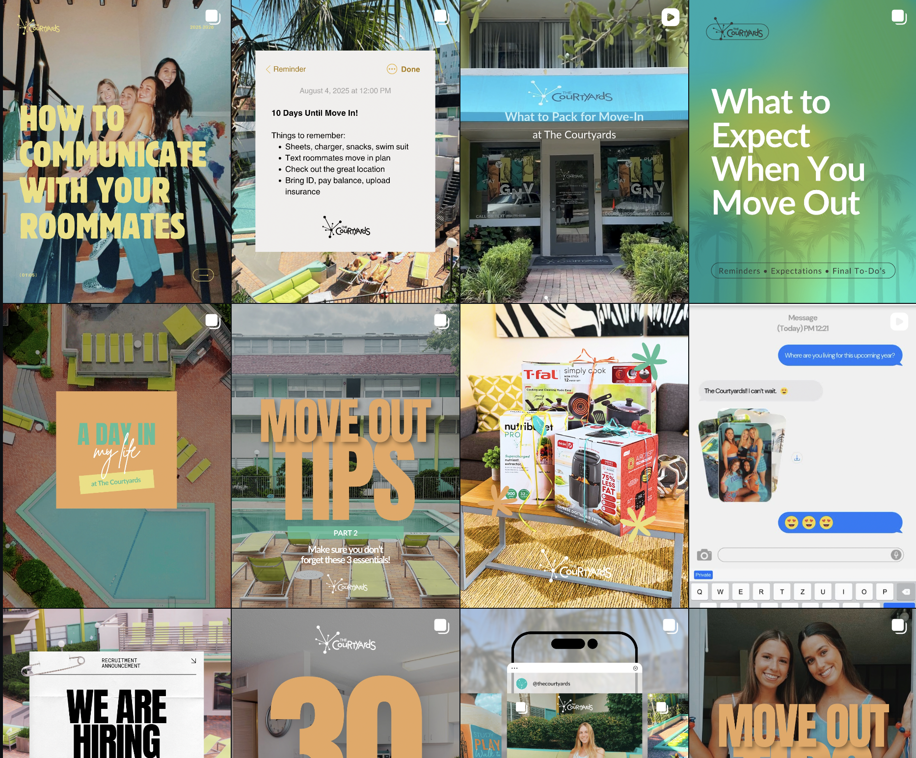 The Courtyards Instagram feed